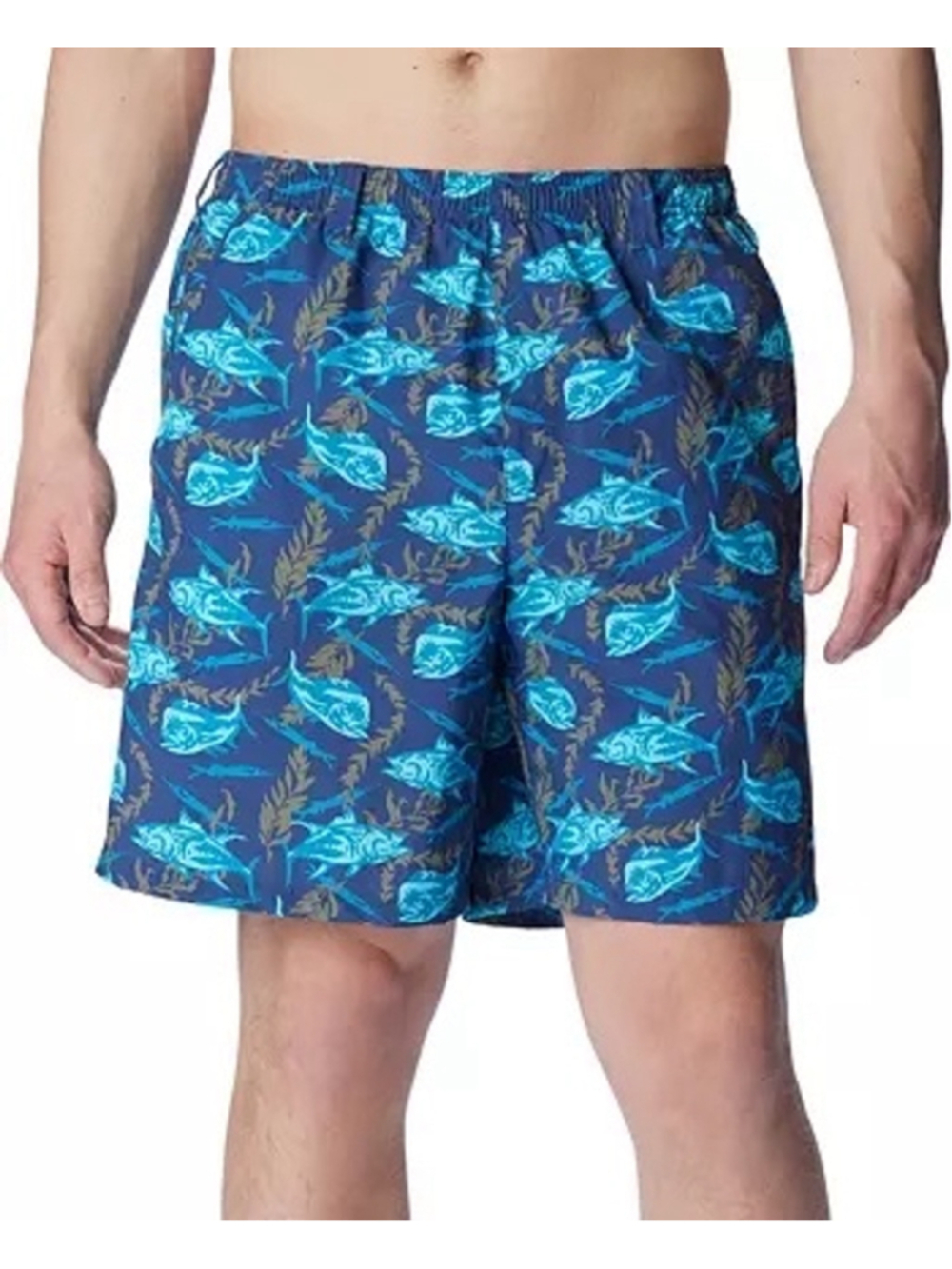 Men's Columbia super backcast Swim Trunks, Size M, Blue
